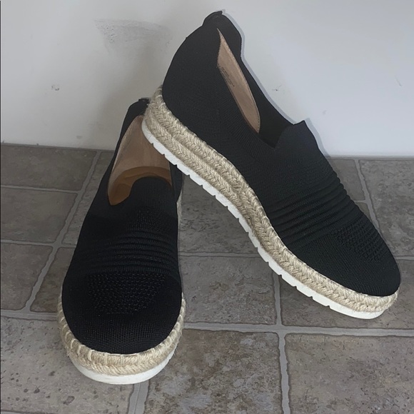 stretch knit slip on shoes